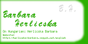 barbara herlicska business card